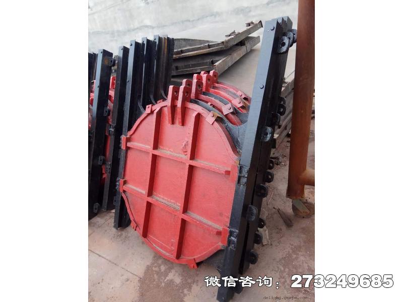 崇阳县排水铸铁镶铜圆闸门